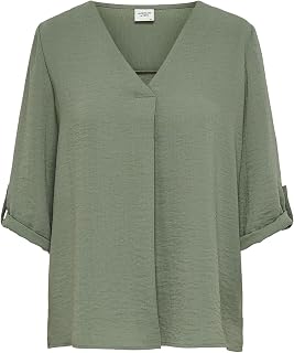 JDY Women's Jdy Divya 3/4 Top WVN Noos Blouse (Pack of 1)