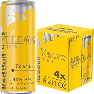 Red Bull Energy Drink, Tropical, Yellow Edition