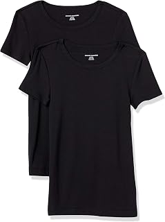 Amazon Essentials Women's Slim Fit Short Sleeve Box-Neck T-Shirt