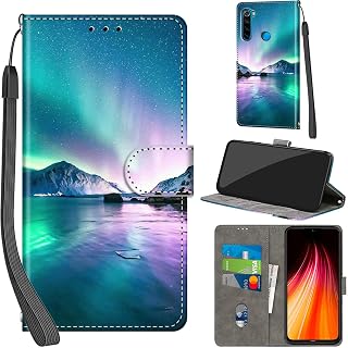 Cover for Xiaomi Redmi Note 8 Wallet Case Aurora