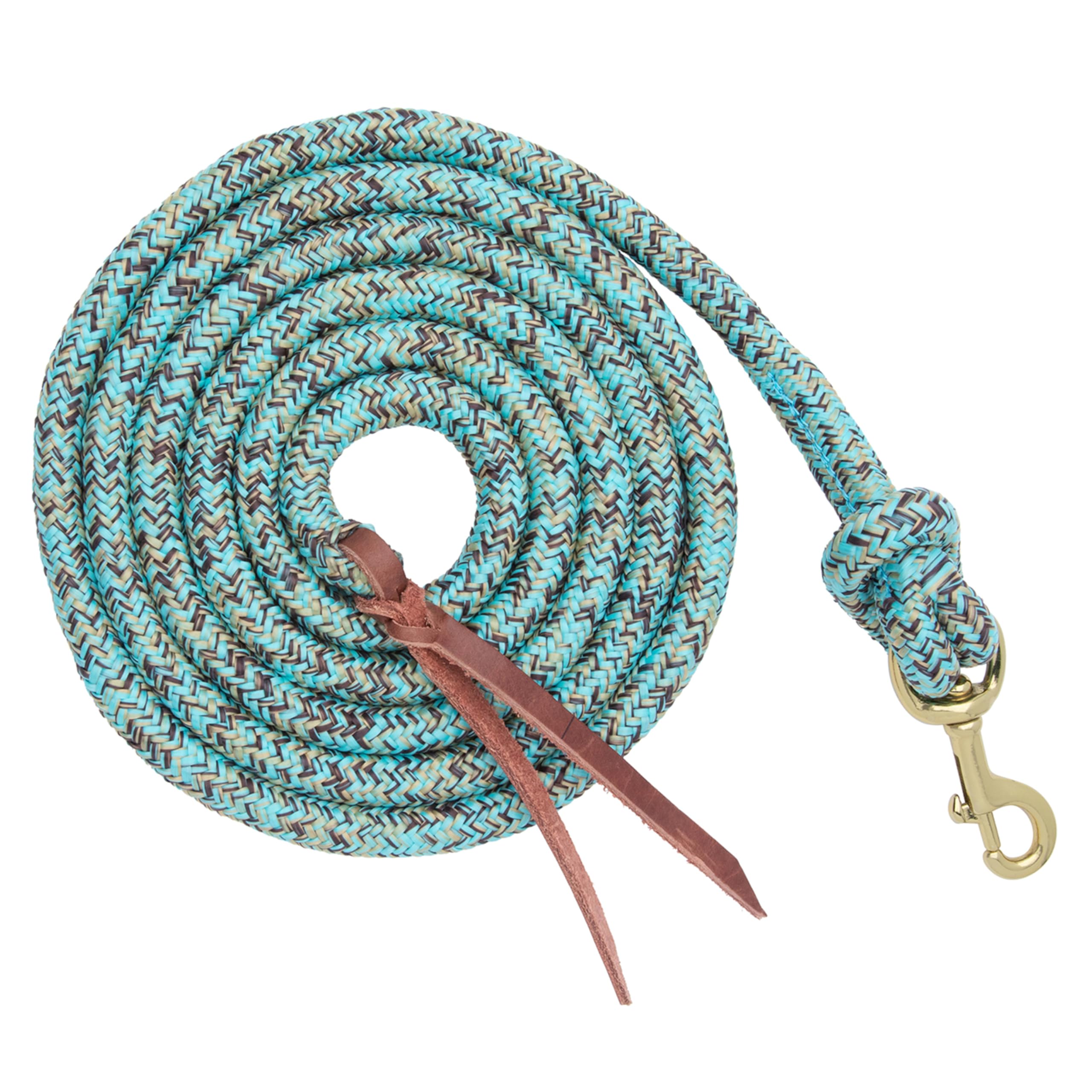 Weaver Equine 10' Horse Cowboy Lead Rope with Brass Snap | Cowboy Rope, Brass-Pl
