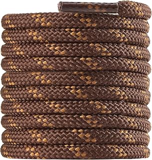 CCSOFTIME Round Shoelaces Diameter 4 mm for Mountain Boots – Durable Safety Laces for Boots and Shoes for Women or Men