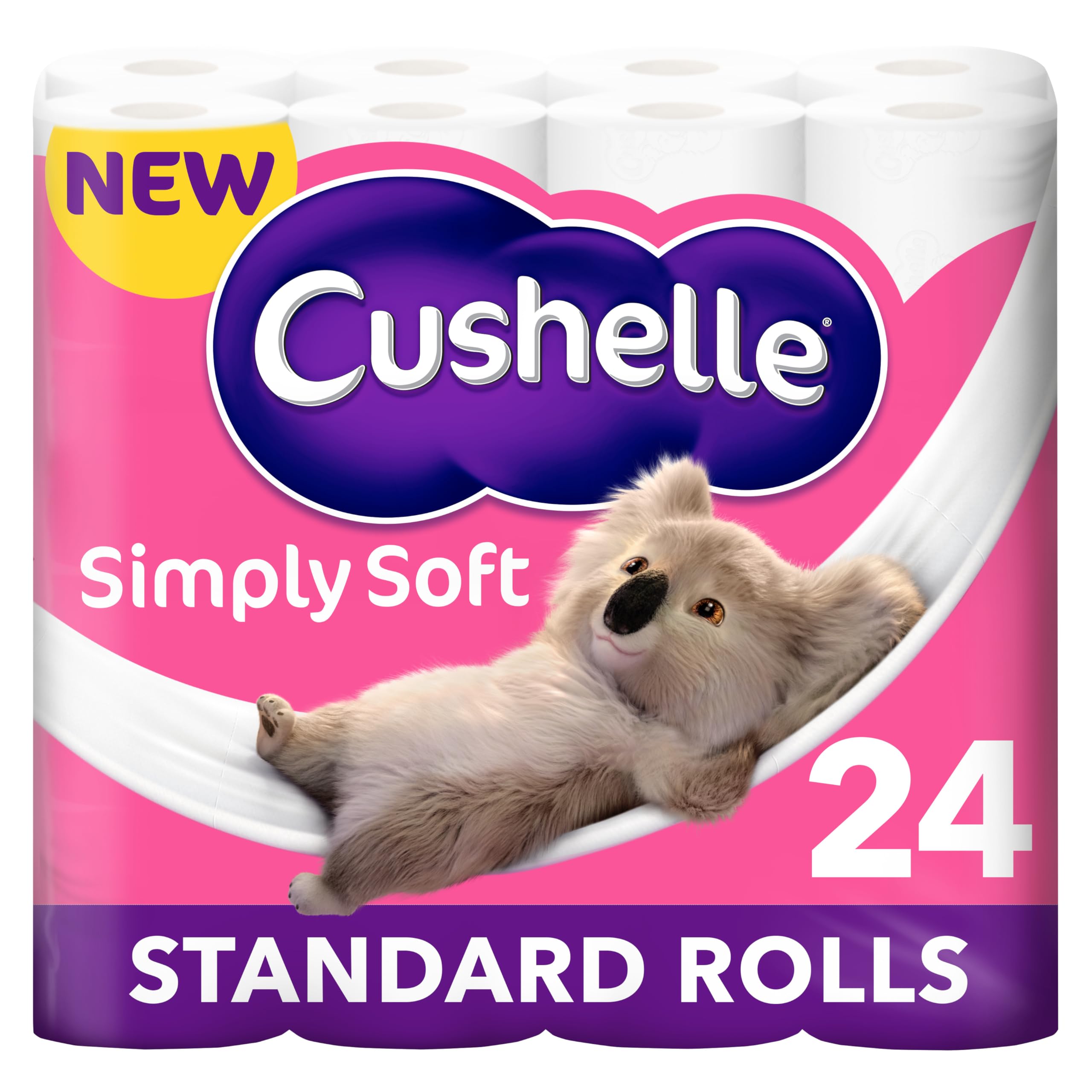 Cushelle Simply Soft Toilet Roll 24 Standard Rolls | Toilet tissue, toilet paper