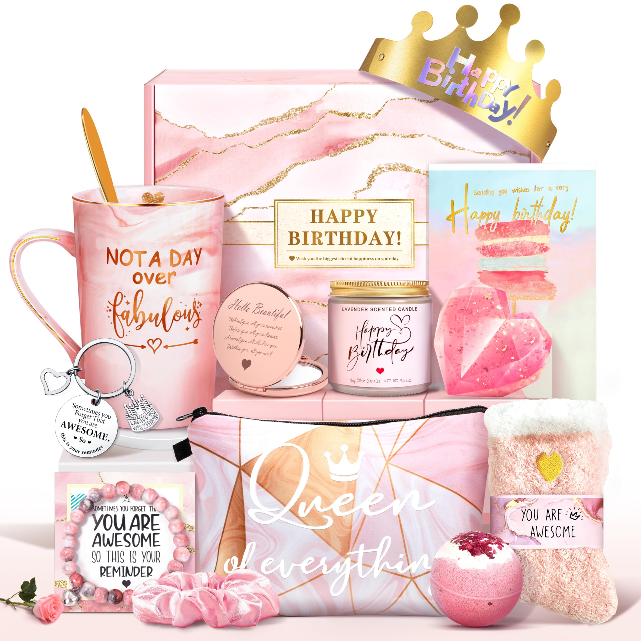 Jumway Not A Day Over Fabulous Mug Gifts Set- Birthday Gifts for Women - Funny B