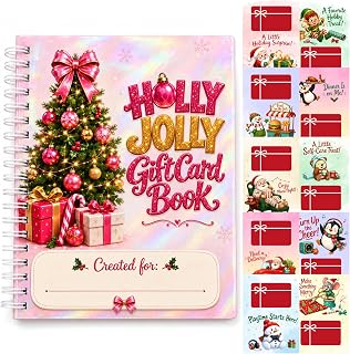 Merry Christmas Gift Card Book, Stocking Stuffer for Teen, Adults, Kids