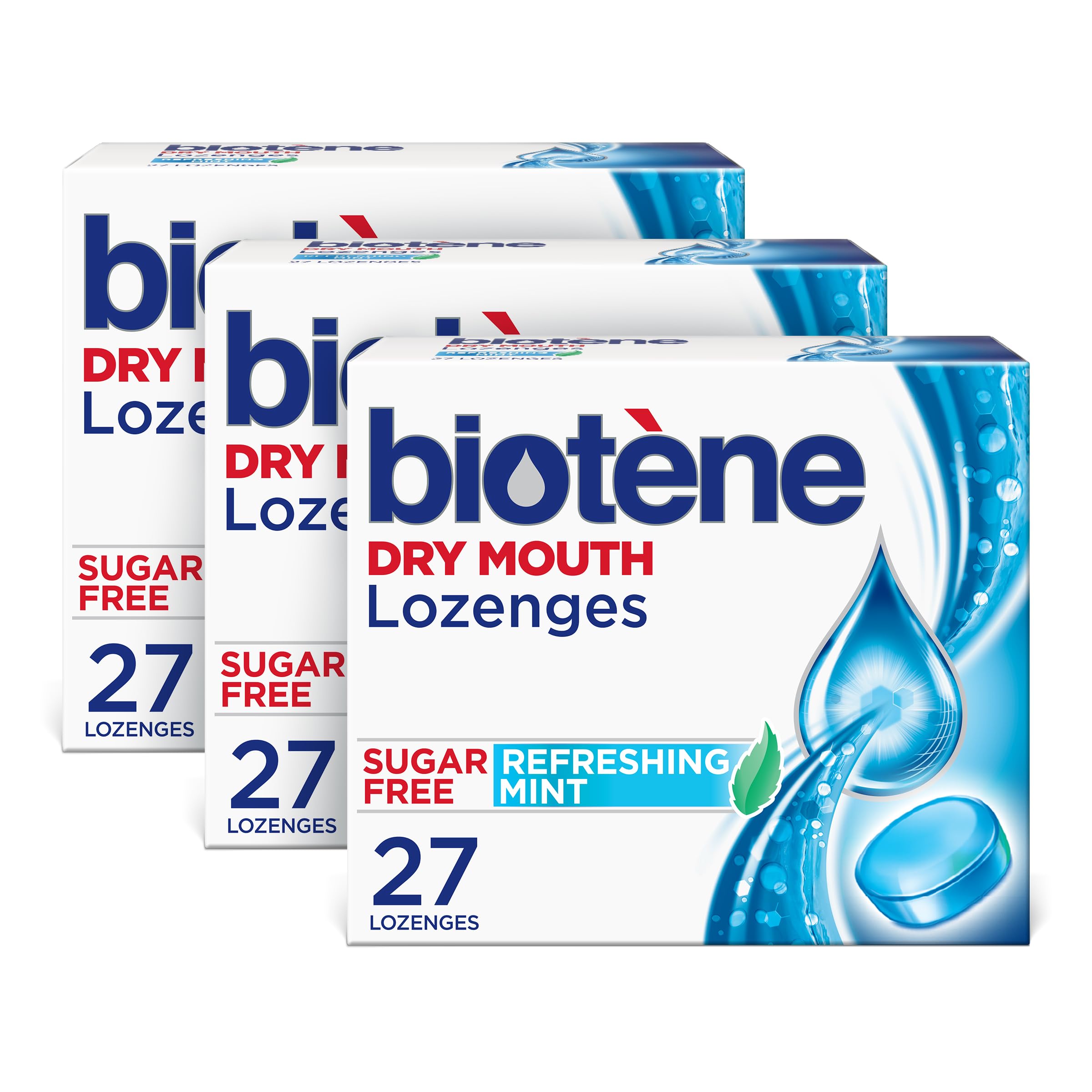 Biotene Dry Mouth Lozenges, Refreshing Mint, 81 Count | For Dry Mouth and Fresh 