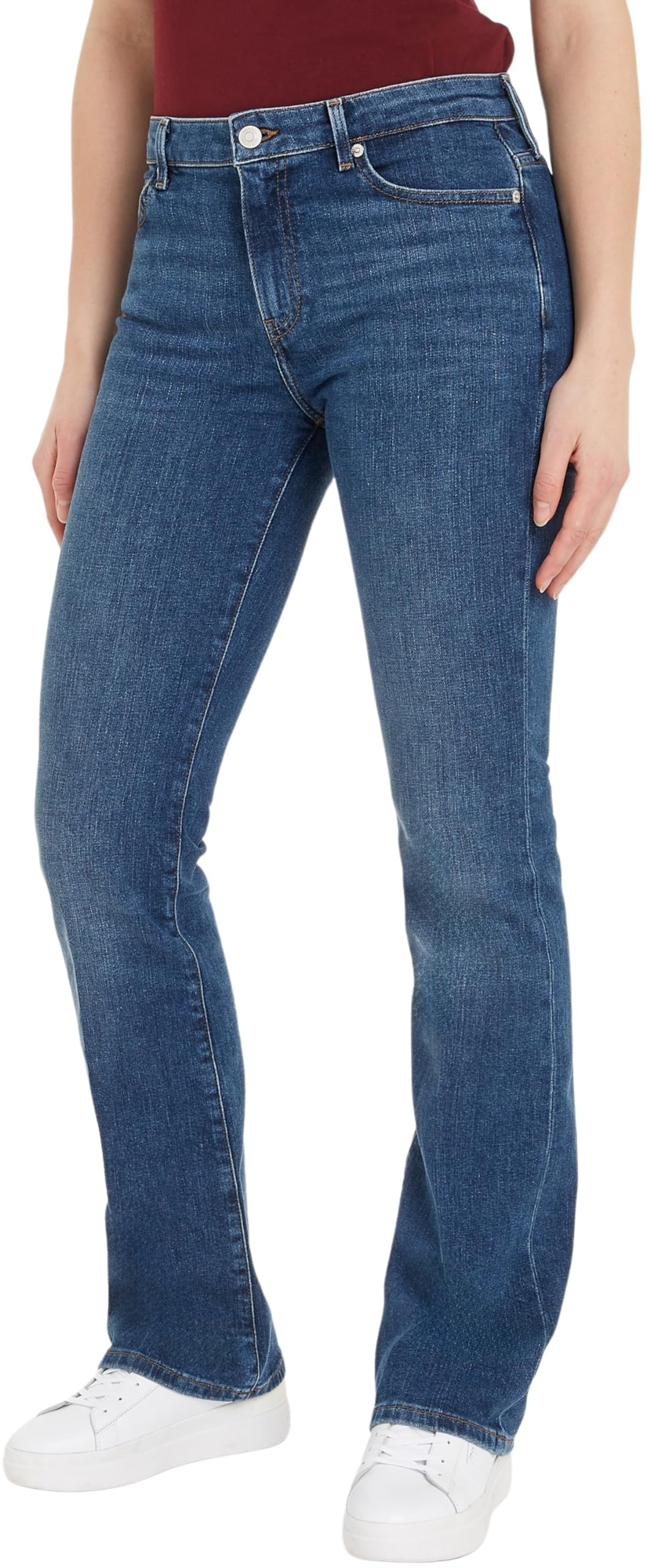 Tommy Hilfiger Women’s Bootcut Fit Mid Rise Jeans