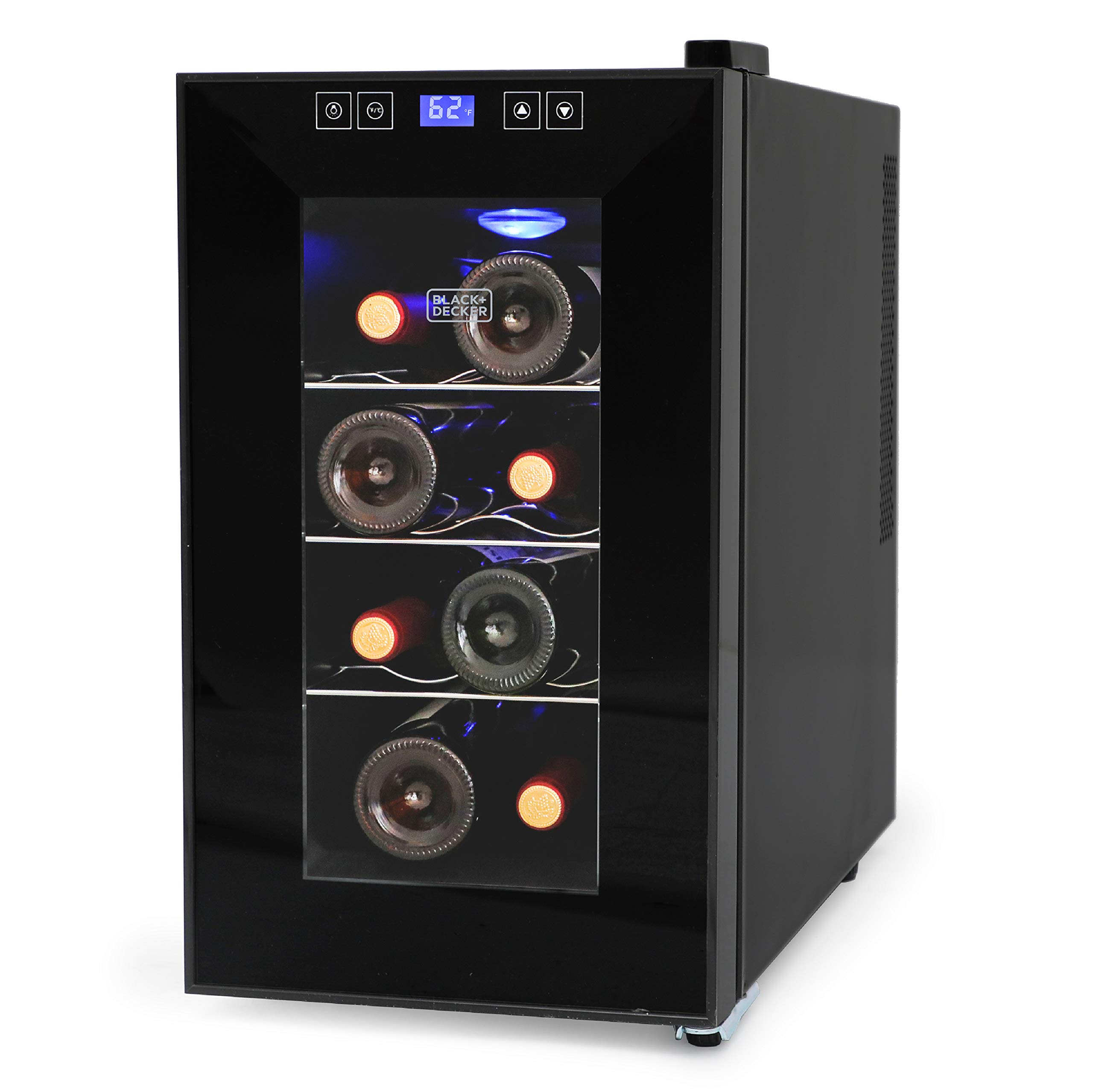 BLACK+DECKER 8-Bottle Thermoelectric Wine Cellar, BD60026, Black | Countertop Mi