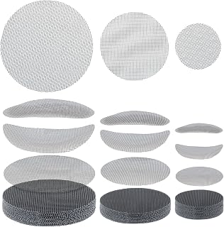 Tyqour Trou de pot de fleurs en maille de drainage en maille de 5,1 cm, 7,6 cm, tailles assorties, trou rond en maille réutilisable, grille inférieure pour bonsaï, grille de jardinage pour bonsaï