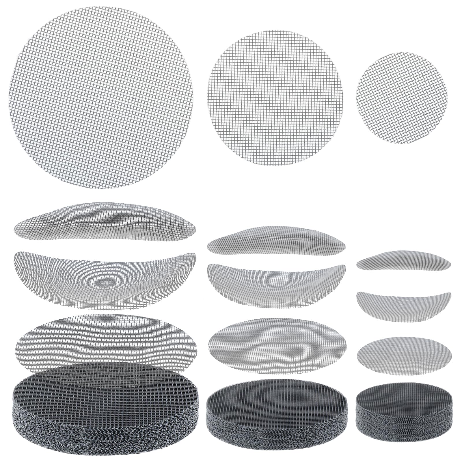Tyqour Trou de pot de fleurs en maille de drainage en maille de 5,1 cm, 7,6 cm, 