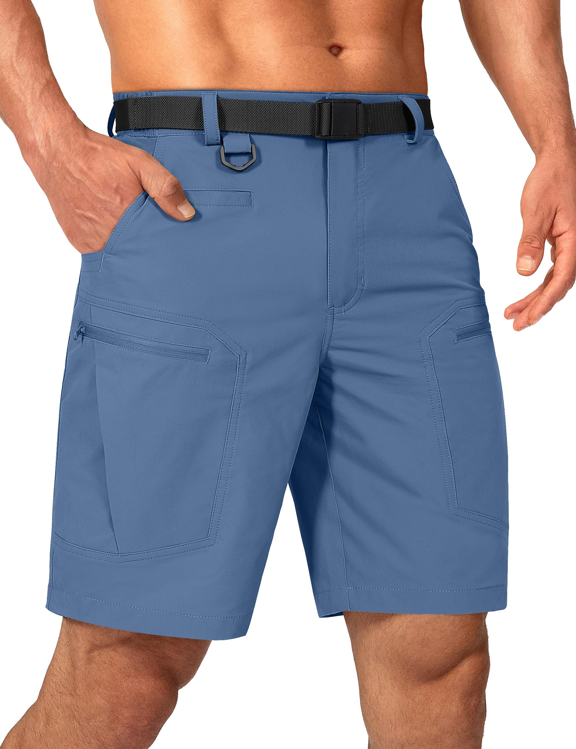 Mens Cargo Hiking Shorts Water Resistant Quick Dry Lightweight Breathable Tactic