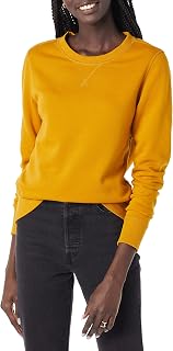 Amazon Essentials Women's Fleece Crewneck Long Sleeve Pullover Sweatshirt