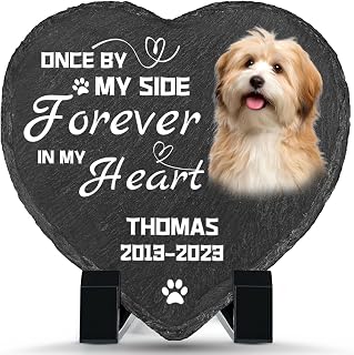 UNIGIFTIME Dog Memorial Gifts for Loss of Dog, Custom Pet Memorial Stone