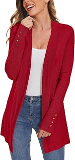 Women's Open Front Long Cardigan Sweaters Dressy Casual