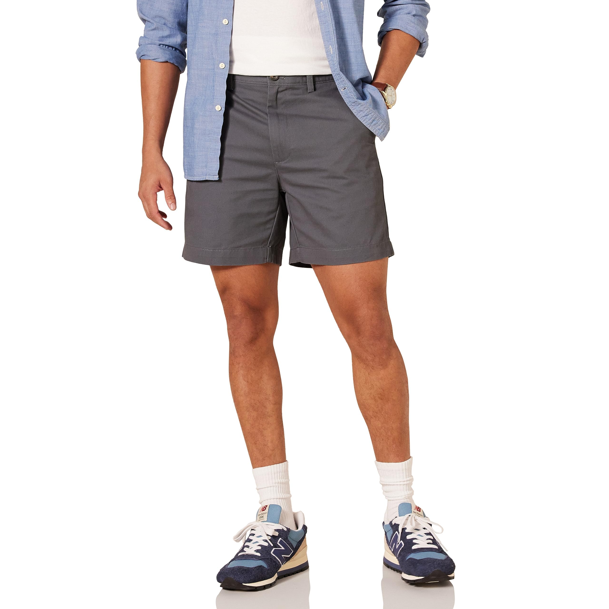 Amazon Essentials Men's Classic Fit Chino Shorts, 7" Inseam