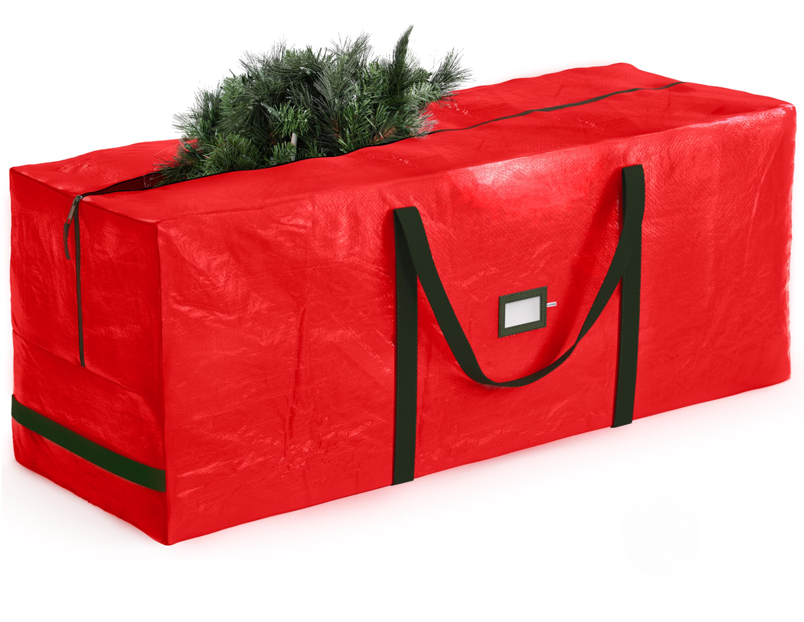 ZOBER 9 Ft Large Christmas Tree Storage Bag - Fits 9 Ft Artificial Trees - Plast
