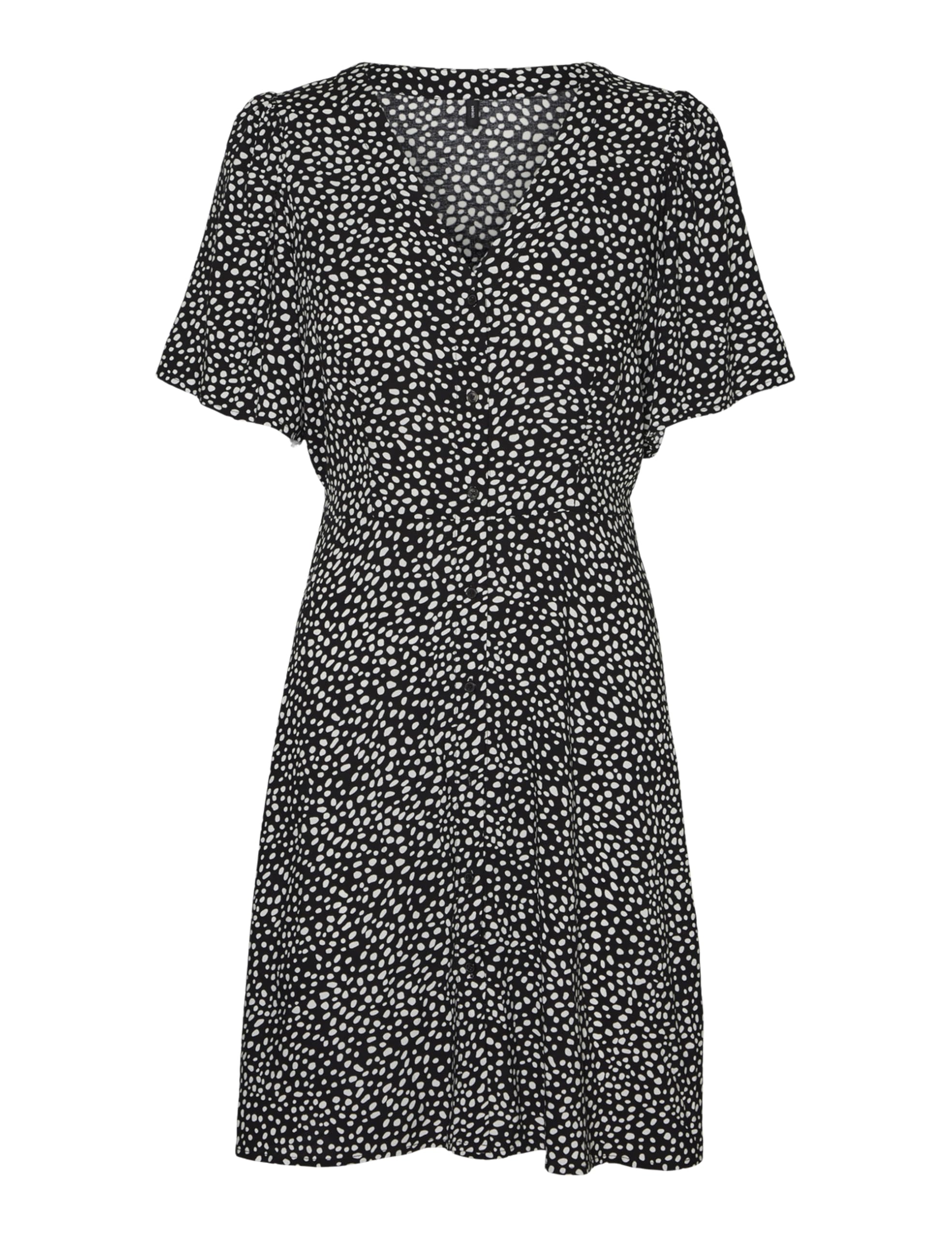 VERO Moda Damen Vmalba Ss Short Dress WVN Ga Noos Kleid