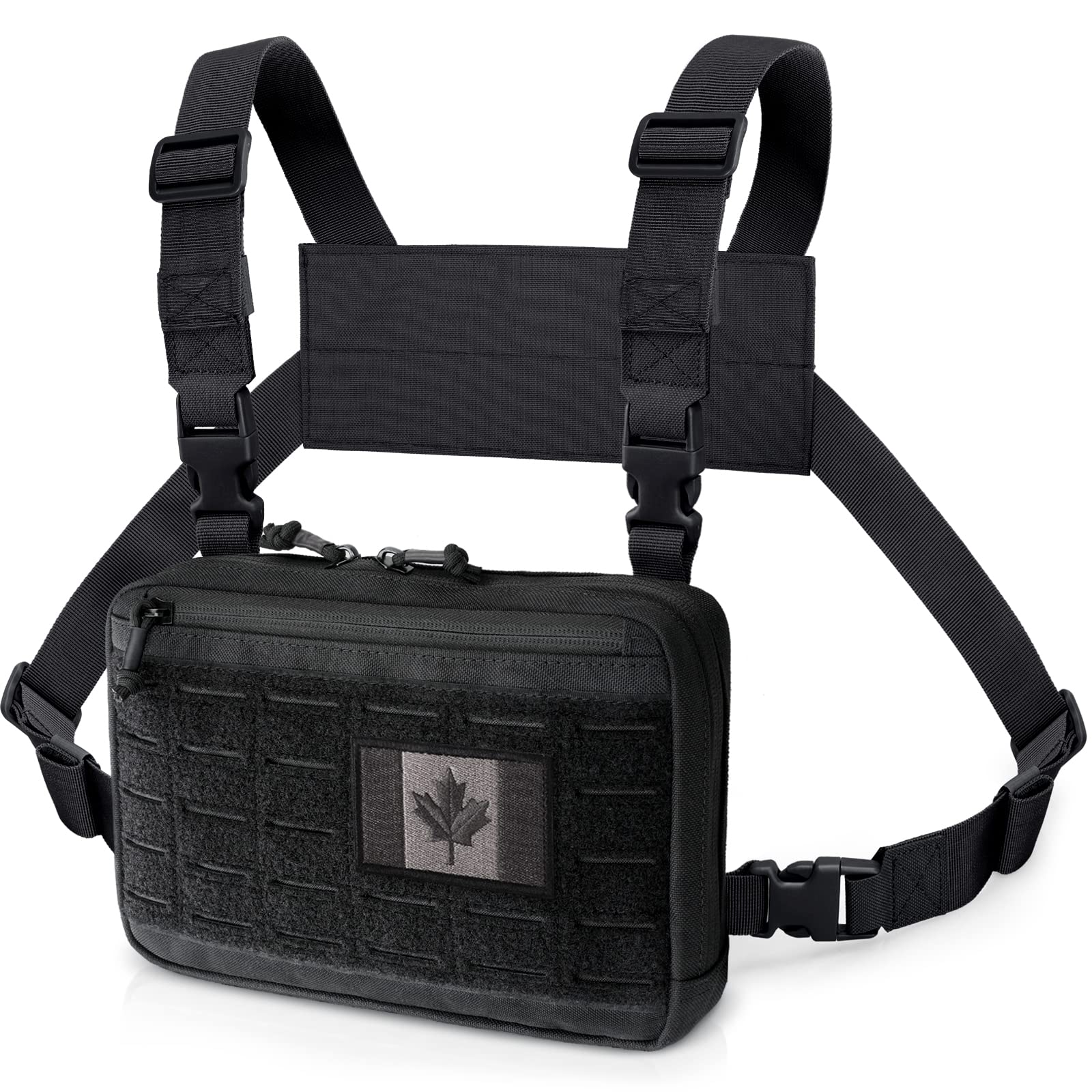WYNEX Tactical Chest Rig Airsoft Bag of Laser Cut Design MOLLE Chest Pack | Tact