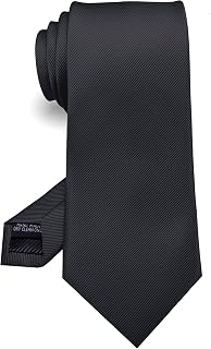 RBOCOTT Solid Color Tie Formal Necktie for Men