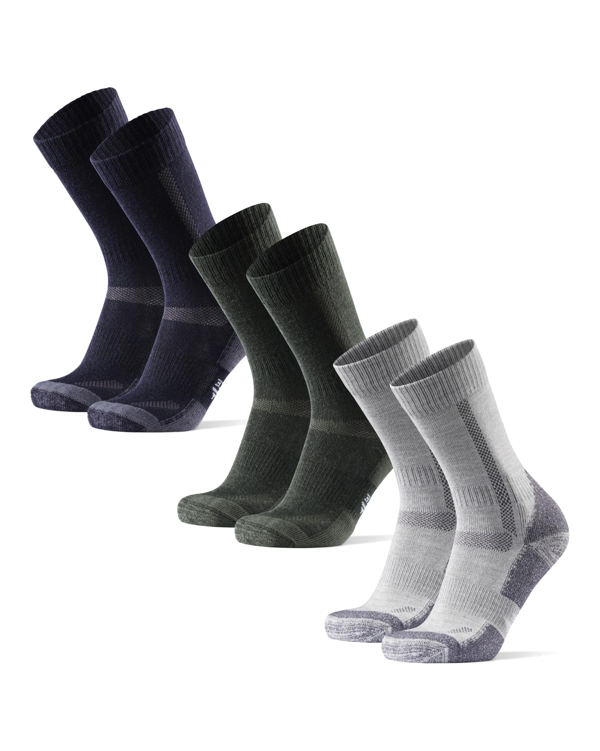 DANISH ENDURANCE Hiking Socks, Climbing Socks, Merino Wool, Thick Cushion
