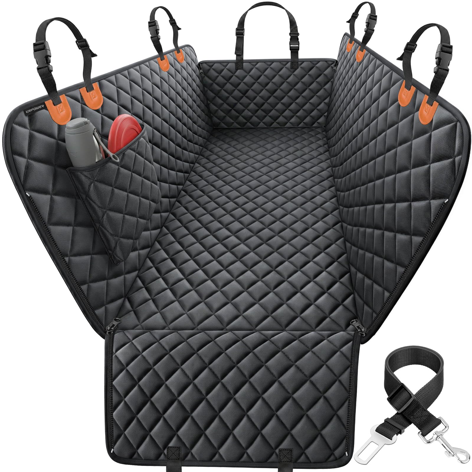 URPOWER Dog Car Seat Cover for Back Seat, 100% Waterproof Hammock for Car | 600D
