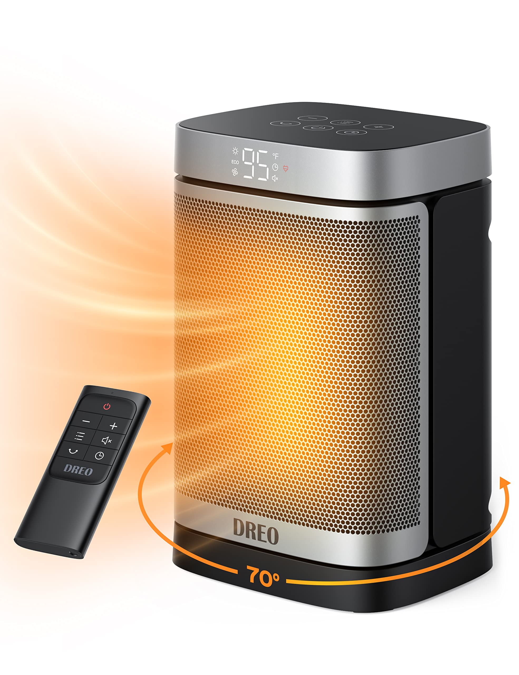 DREO Space Heater, Portable Electric Heaters for Indoor Use with Thermostat | 70