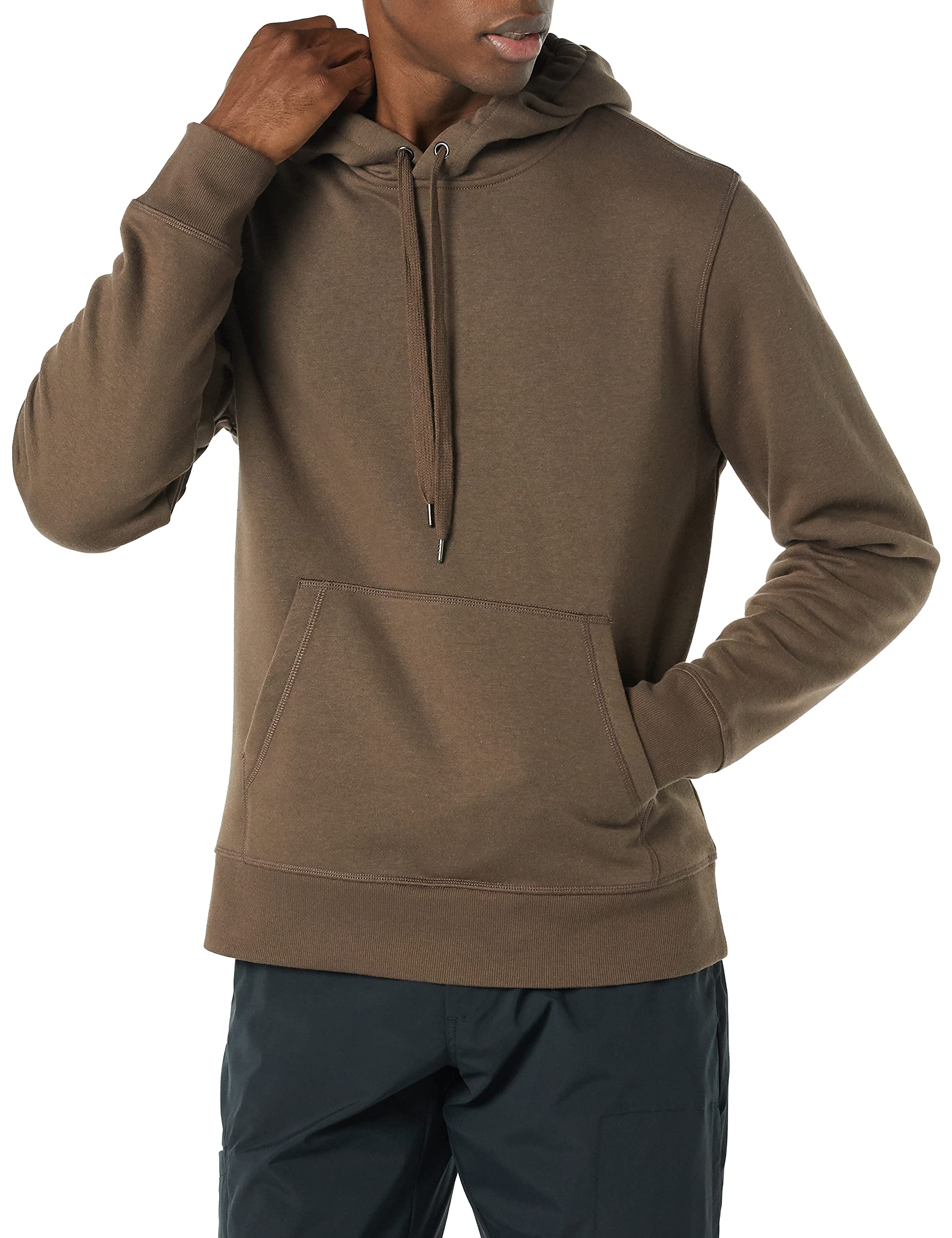 Amazon Essentials Men's Hooded Sweatshirt (Available in Plus Sizes and Long Leng