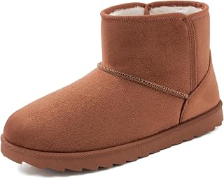 Veittes Women's Faux Fur Lined Winter Ankle Boots
