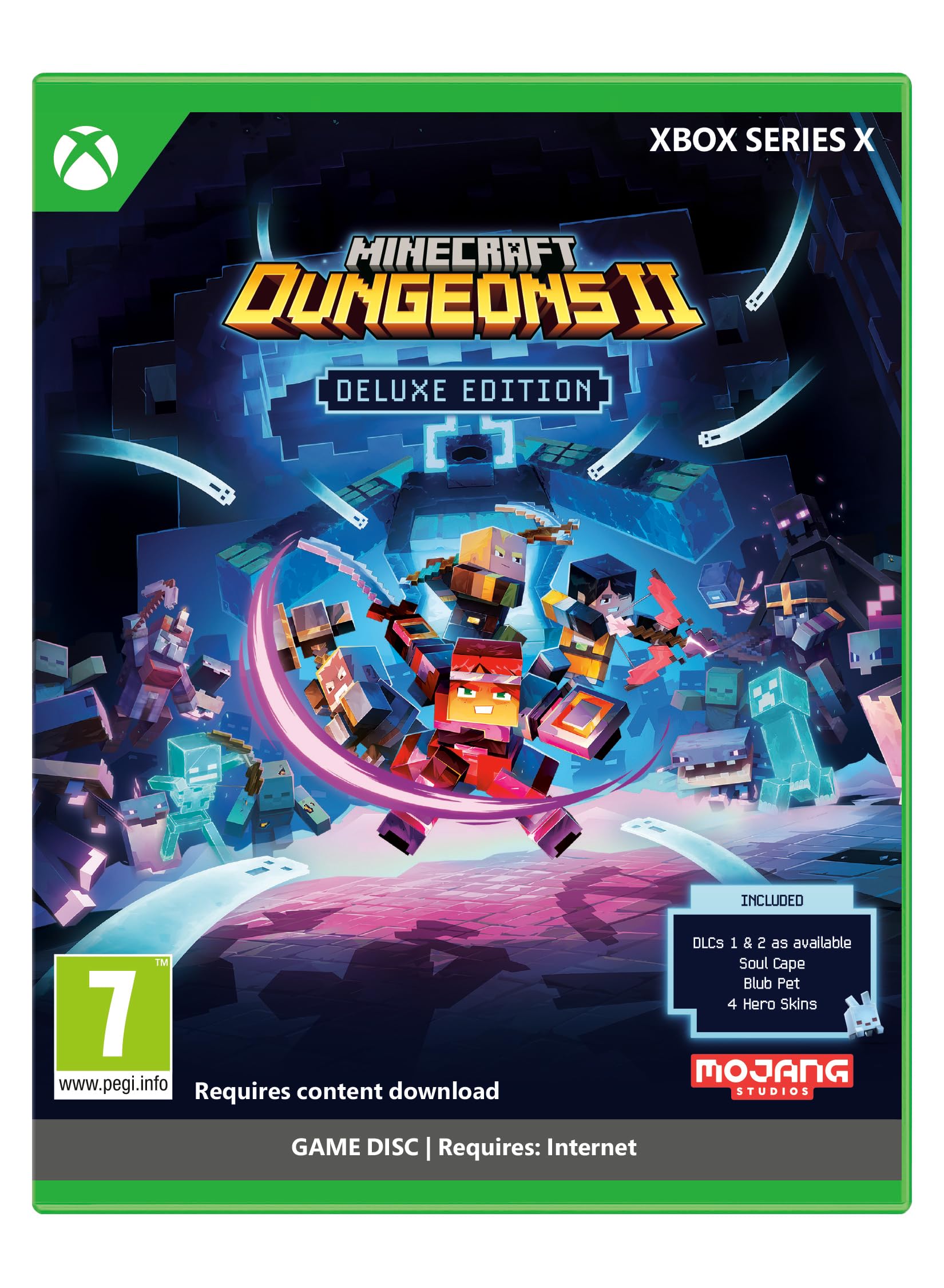 Minecraft Dungeons II Deluxe Edition - XBOX Series X | Physical disc – Requires 