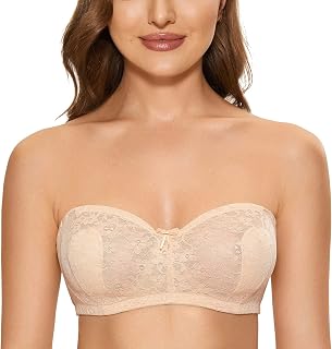 Sujetador reductor de encaje sin tirantes sexy para mujer
