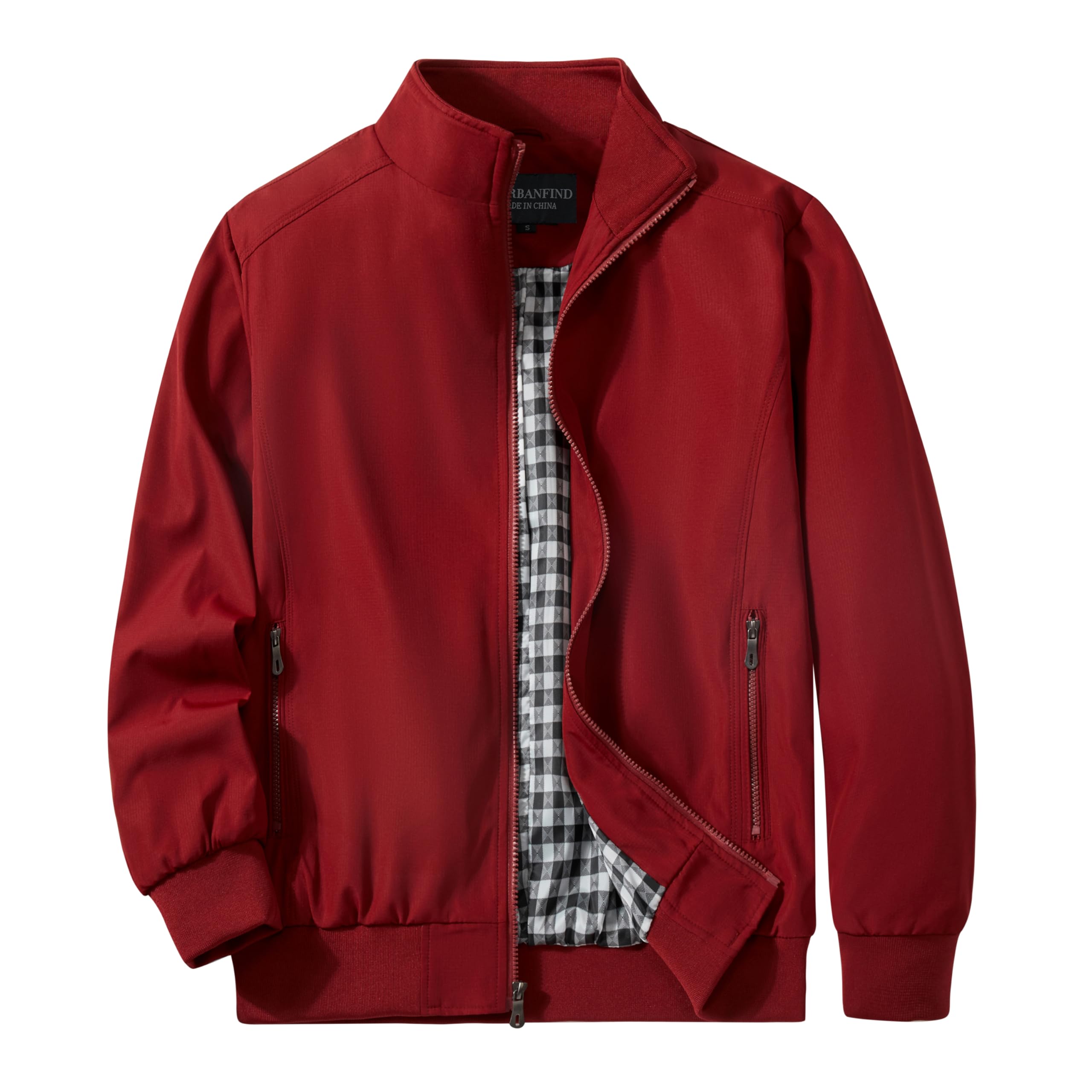 URBANFIND Men's Sports Shell Jacket Lightweight Windbreaker Outdoor Recreation C