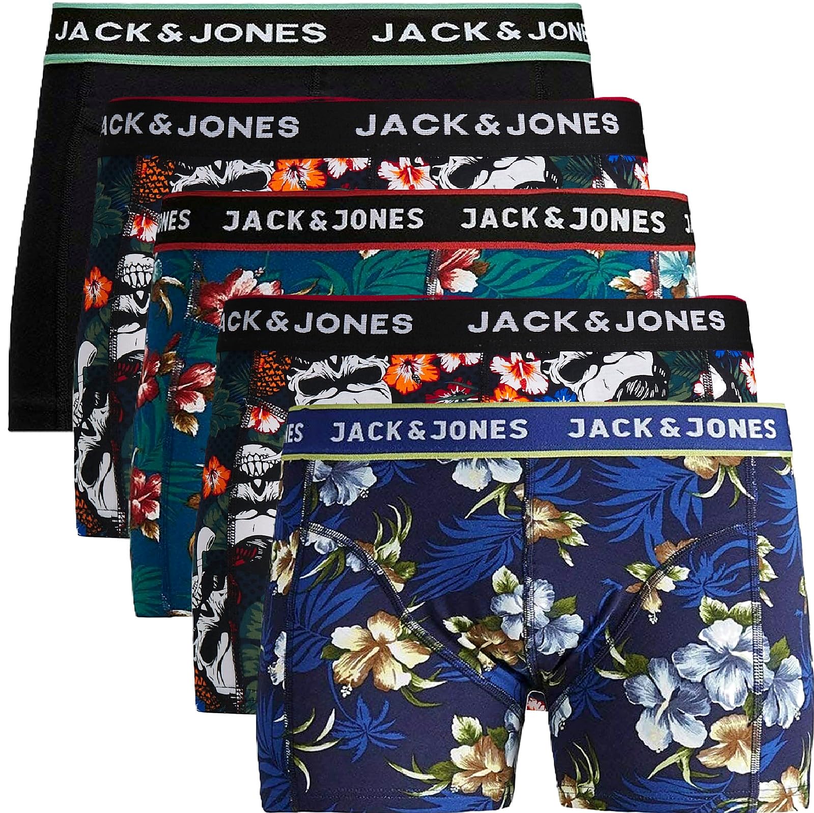 JACK & JONES Men’s Boxer Shorts, Pack of 5