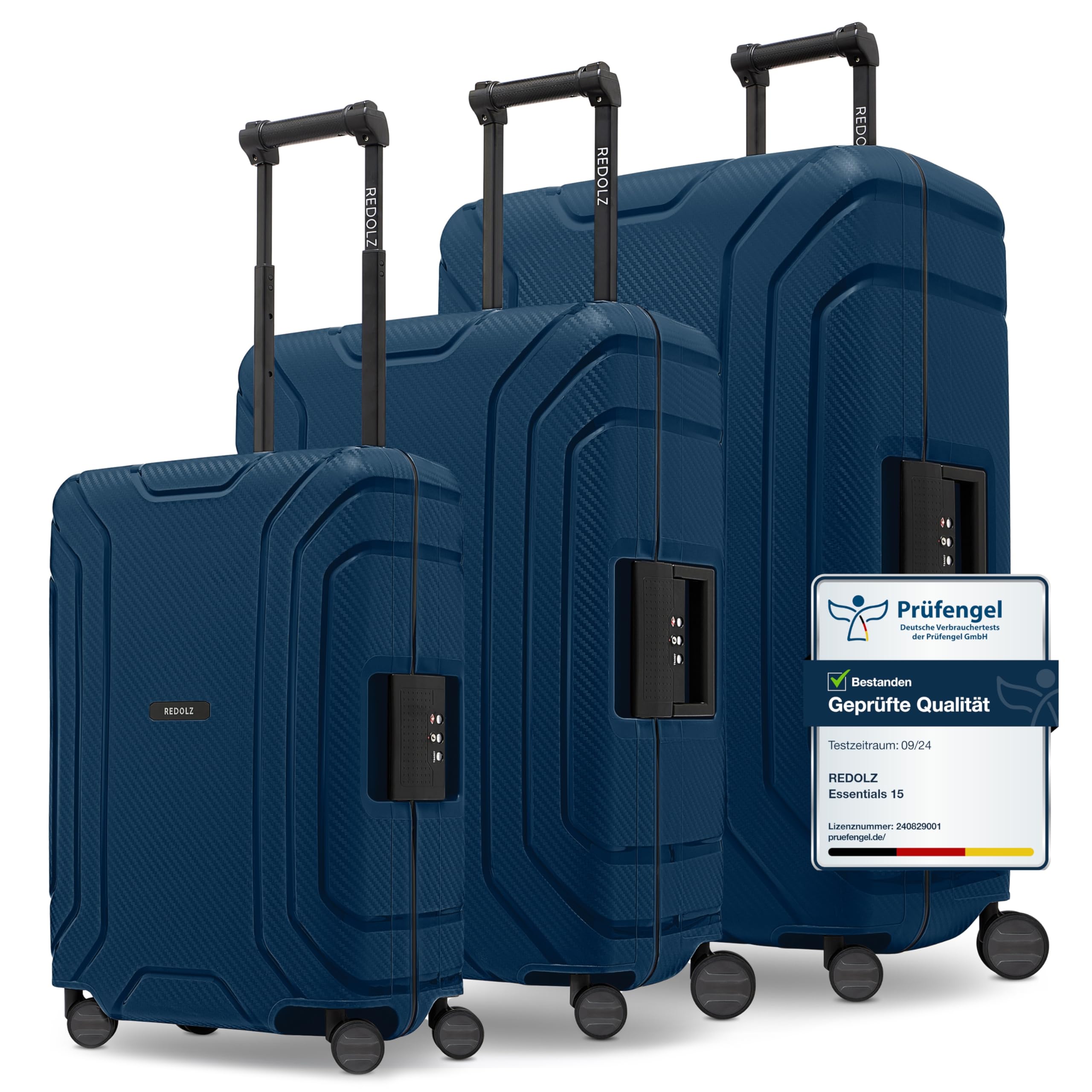 REDOLZ Essentials 15 Regular Products, Navy Blue, Kofferset (3-part)