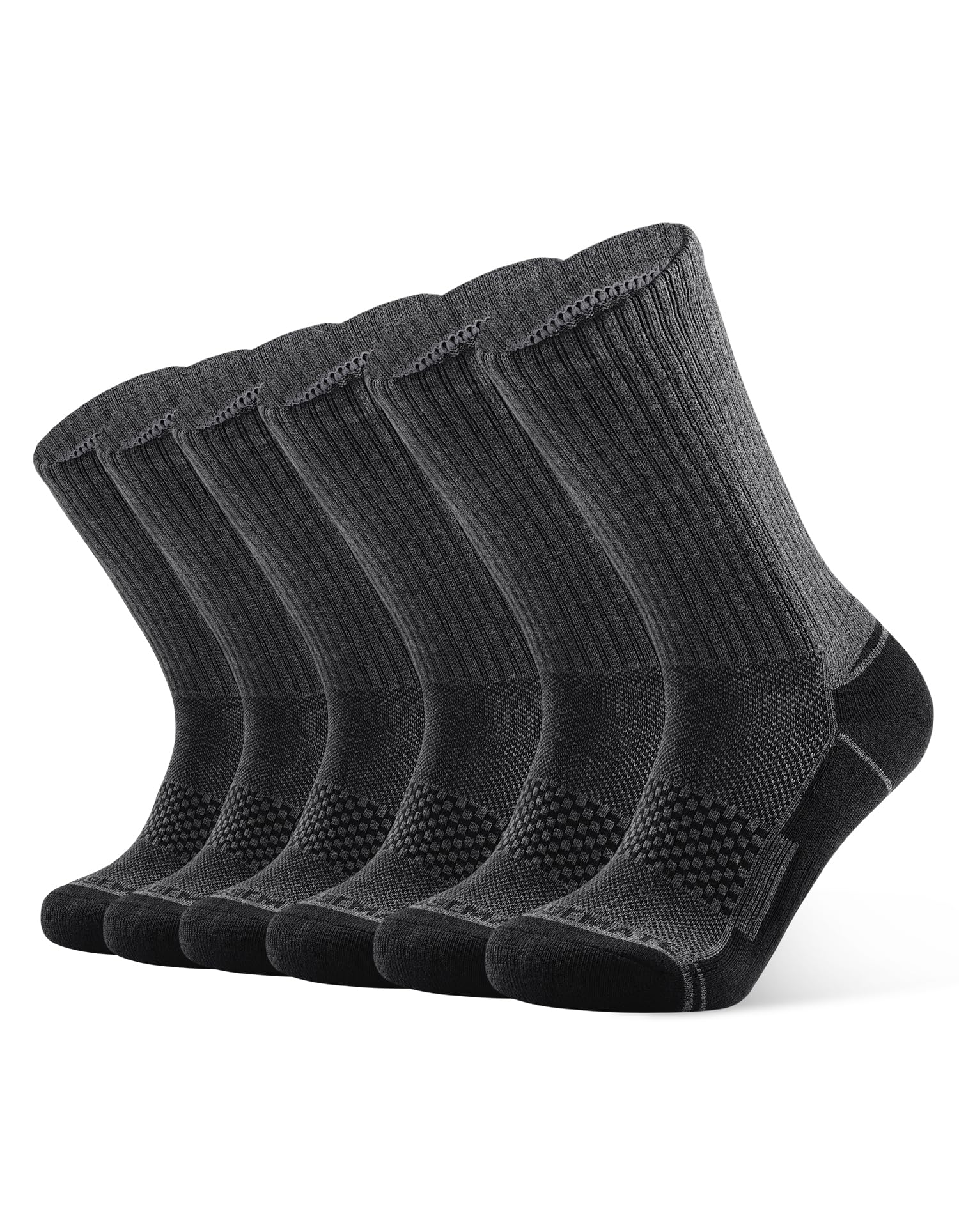 CLOSEMATE Men's Sports Socks Long Anti-sweat 6 Pairs
