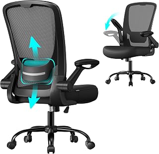 SONGMICS Office Chair, Ergonomic Computer Chair with Headrest