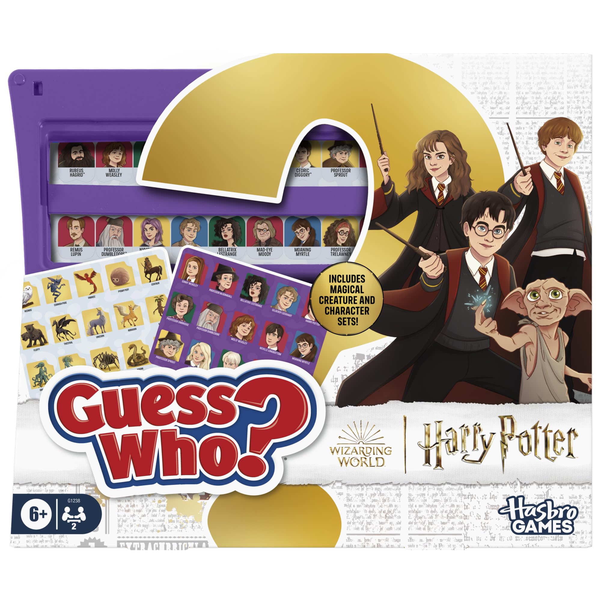 Guess Who? HARRY POTTER Edition Board Game | Ages 6 and Up | 2 Players | Fun Gam