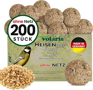 Eggersmann volaris fat balls without net, 200 pieces, 18 kg, fat ball | Grain ball for wild birds, nutrient-rich year-round food for all bird species, bird dumplings