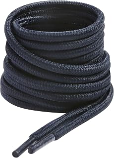 VSUDO Round Shoe Laces, Diameter 4 mm for Work Shoes, Shoelaces for Hiking/Safety/Trekking Shoes for Women or Men