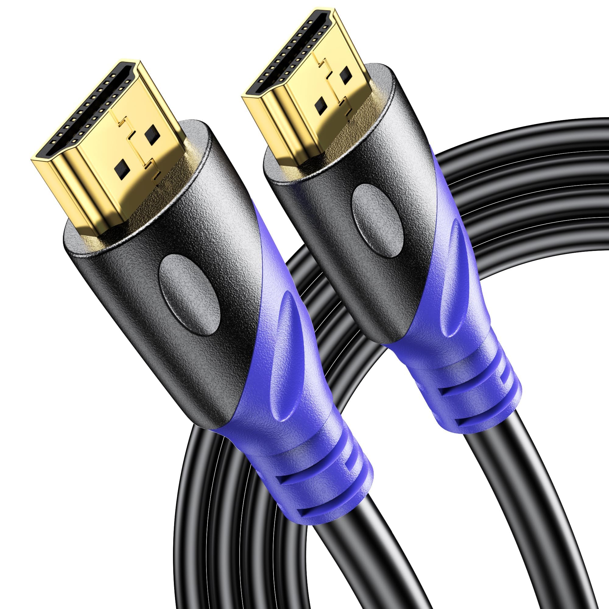 Rommisie 8K HDMI 2.1 Cable 2M, 8K@60Hz 4K@120Hz HD Cable High-Speed Lead 48Gbps，