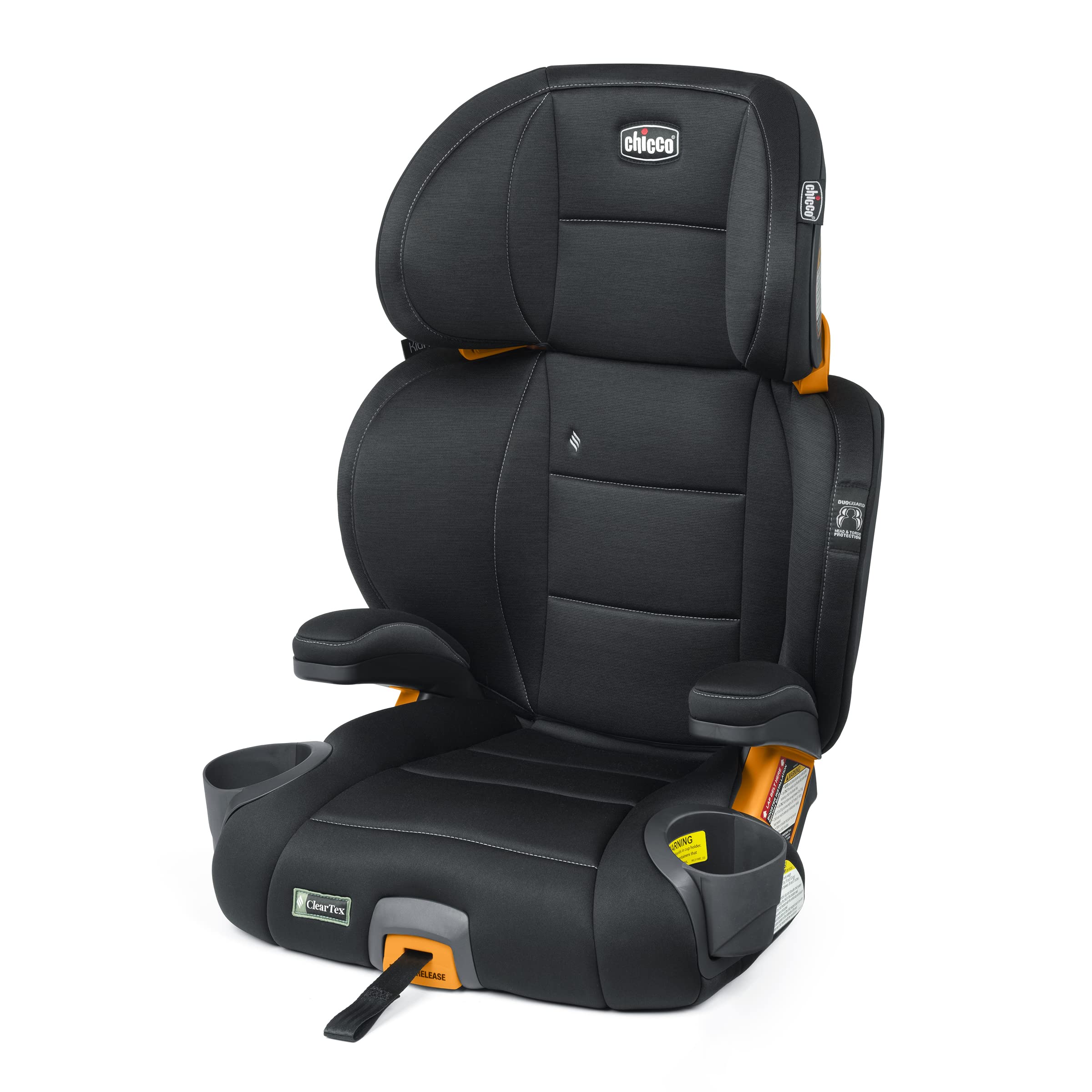 Chicco KidFit ClearTex Plus 2-in-1 Belt-Positioning Booster Car Seat | ErgoBoost