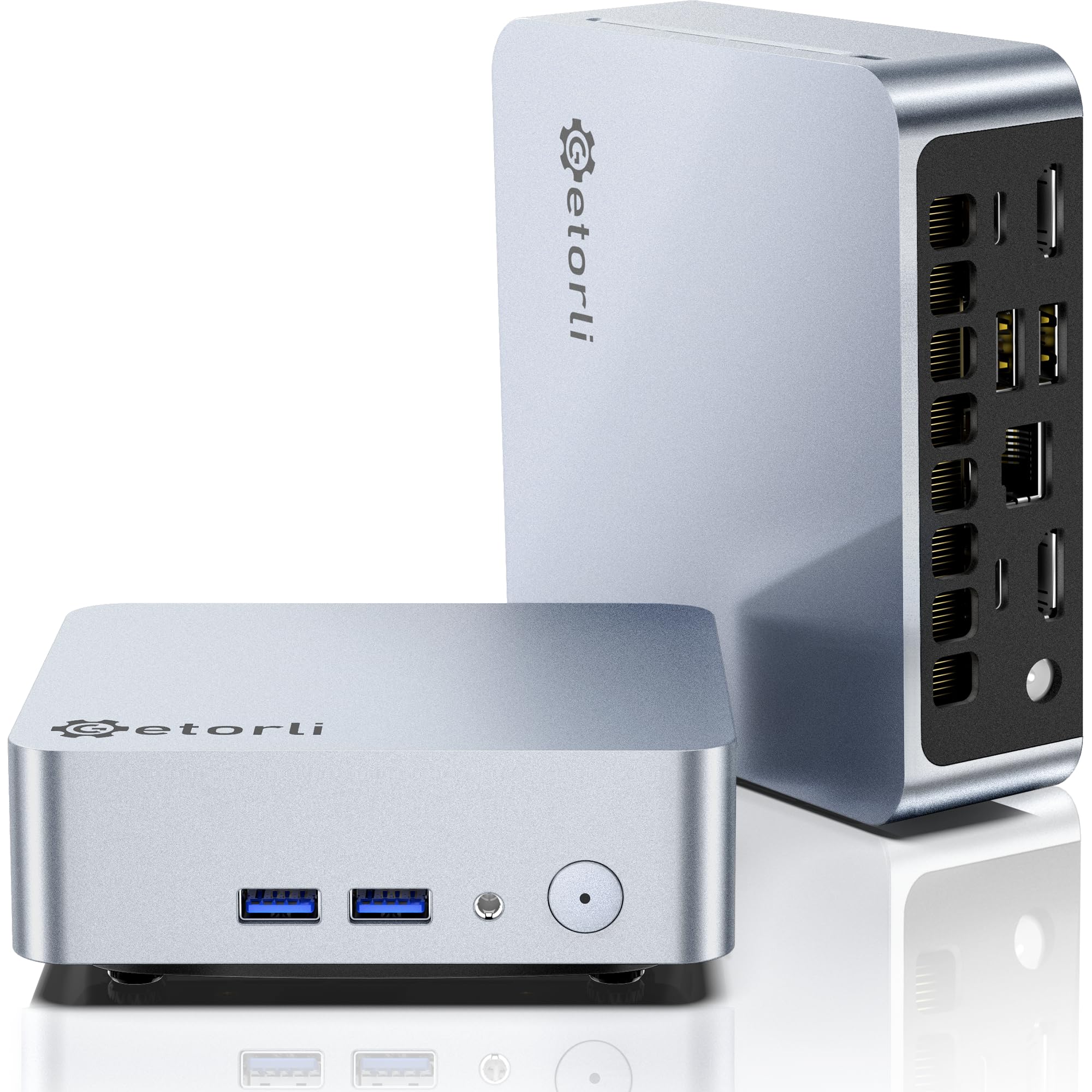 Getorli Mini PC AMD Ryzen 5 3500U (4C/8T, Max 3.7GHz) Small Desktop Computer 16G