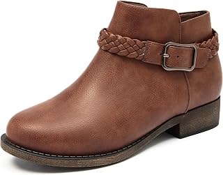 Veittes Women's Ankle Boots Low Heel Dressy Fall Booties