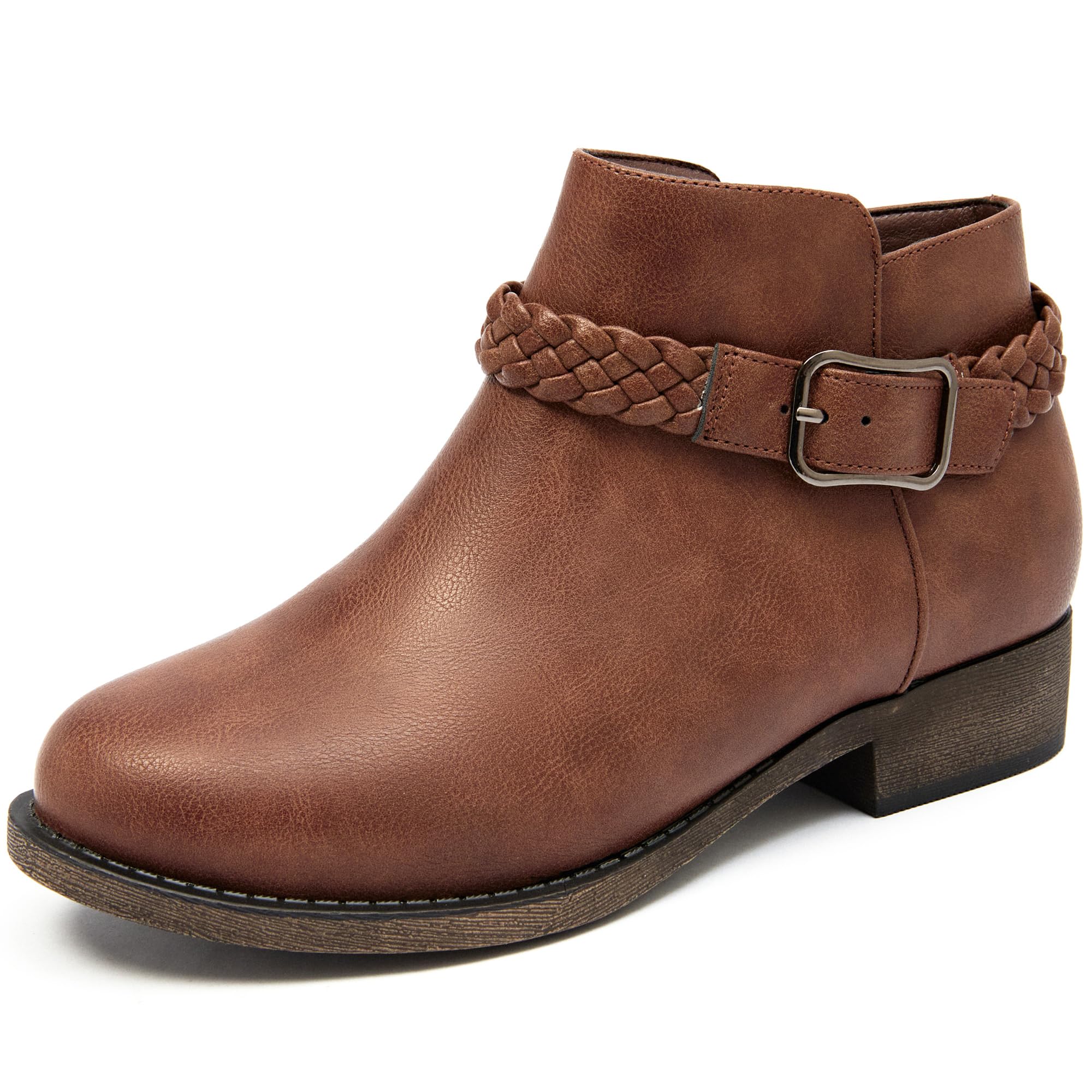 Veittes Women's Ankle Boots Low Heel Dressy Fall Booties