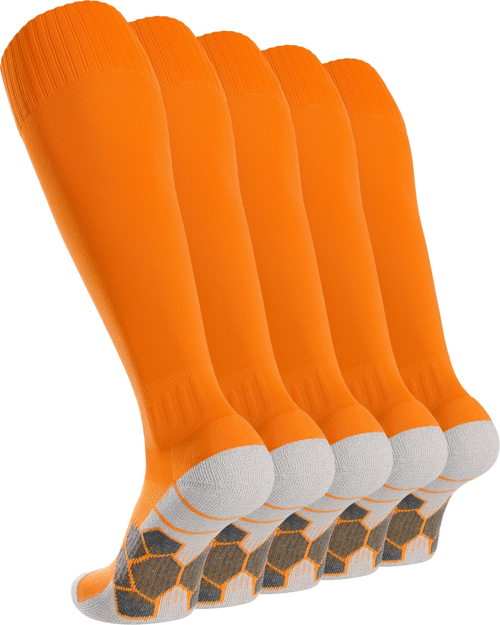 APTESOL Knee-Length Football Socks (3/5 Pairs) Children Youth Adults Long Sports