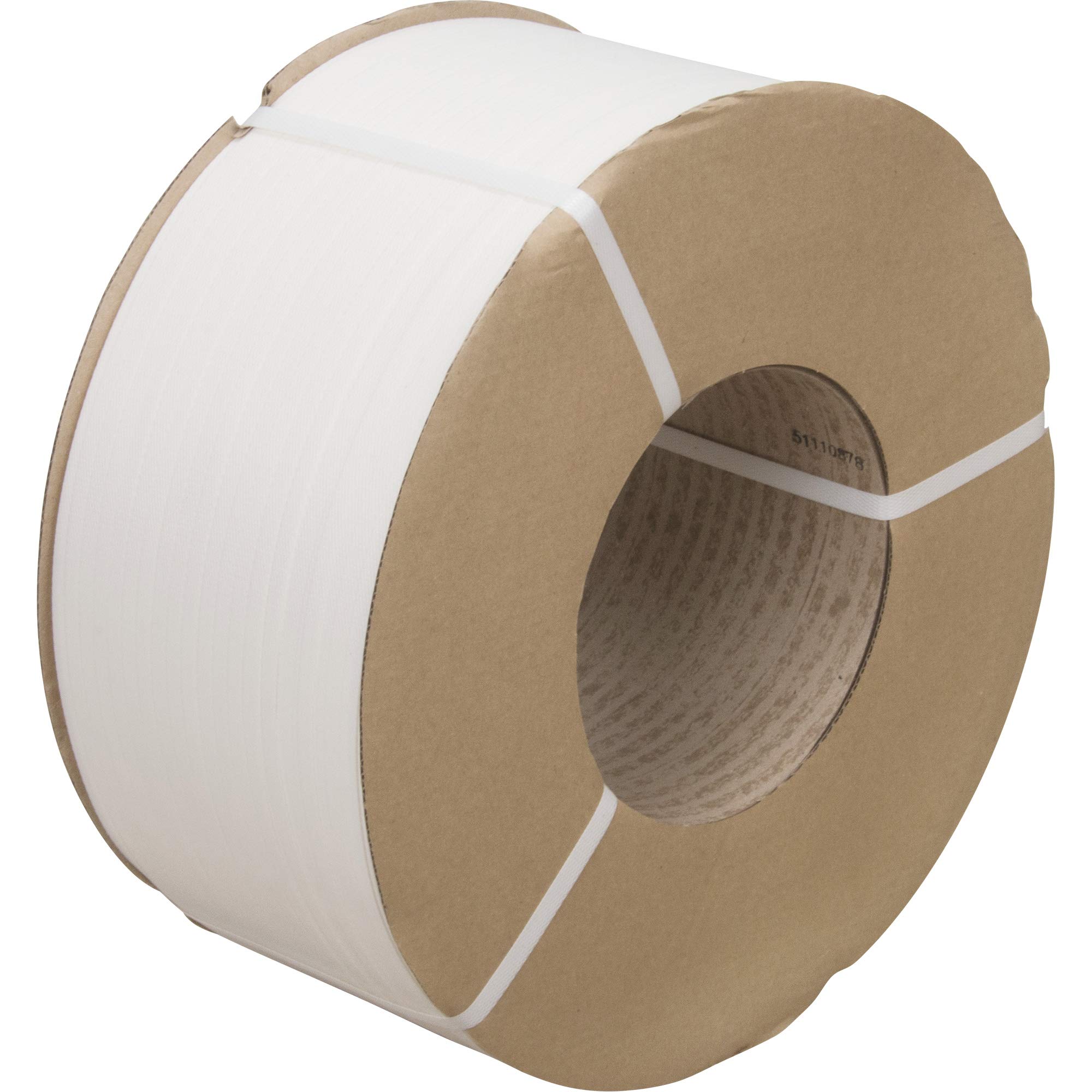 KLETON - Strapping, Polypropylene, 3/8" W x 12900' L, White, Machine Grade Roll