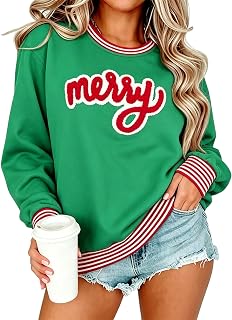 BANGELY クリスマス スウェットシャツ レディース クリスマス ツリー ケーキ グラフィック セーター シャツ クリスマス ホリデー プルオーバー キュート 長袖 トップス