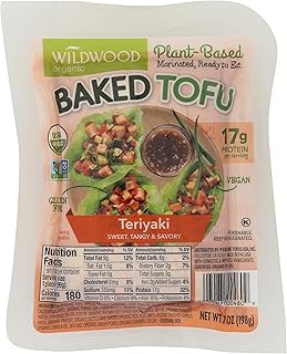 Wildwood, Organic SprouTofu Baked Tofu, Teriyaki, 6 Ounce