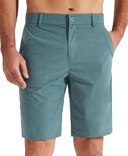 Libin Mens Golf Shorts 7" 9" Work Shorts Casual Short Hybrid Flat Front Lightweight Quick Dry Water Resistant Work Shorts