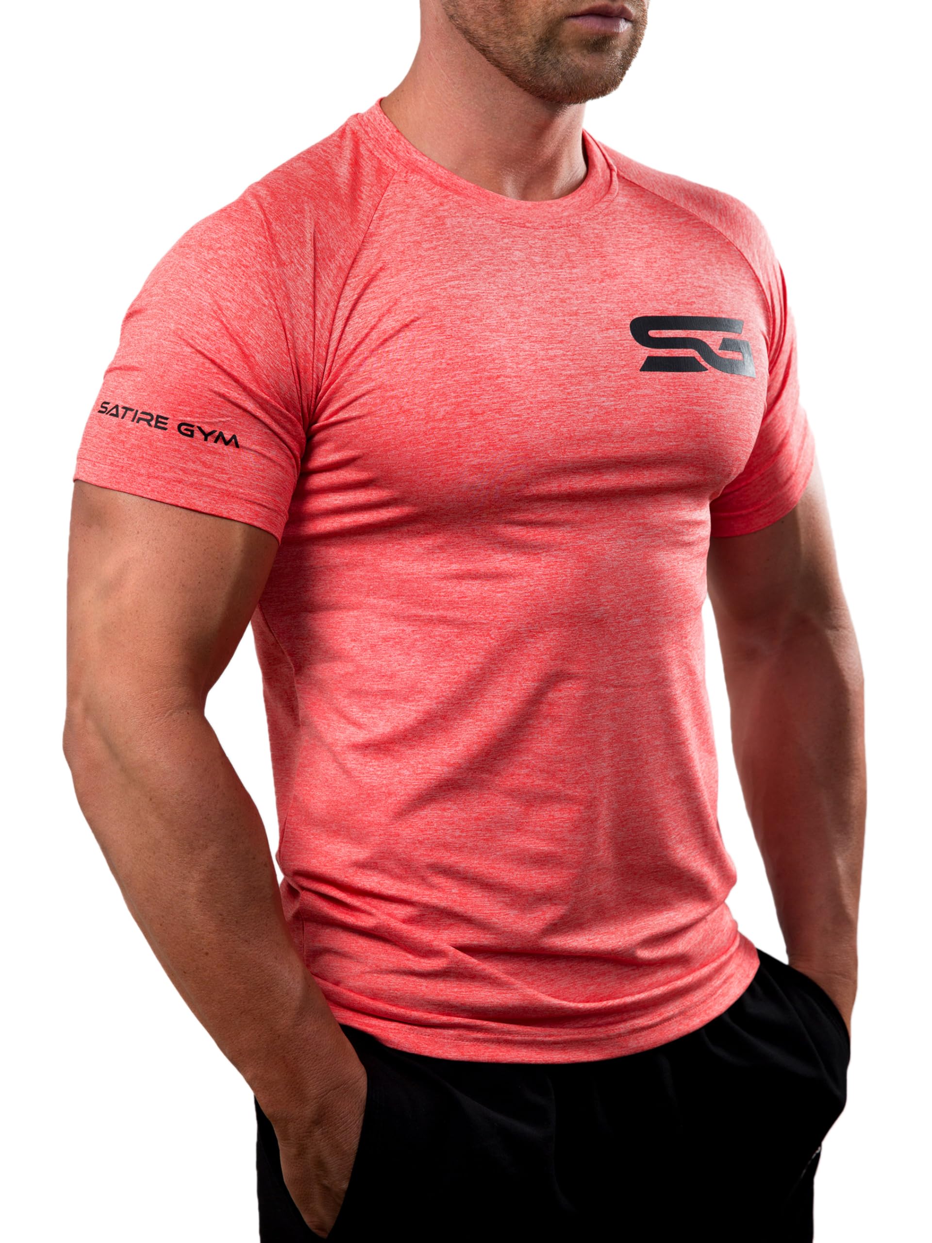 Satire Gym Men's Sports T-Shirt, S-XXL – Lightweight and Breathable
