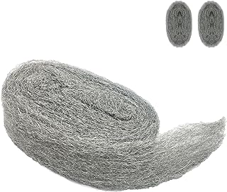 Alabrocon Steel Wool Mice Control, 2 Pack 3" x10 Ft | Hole Filler, Gap Blocker, Barrier, Keep Mice Away from Holes, Siding, Pipeline, Vents in Garden, House, Garage